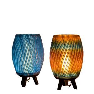 OlaWave™ Ambient Table Lamp – 3D Printed LED Diffuser