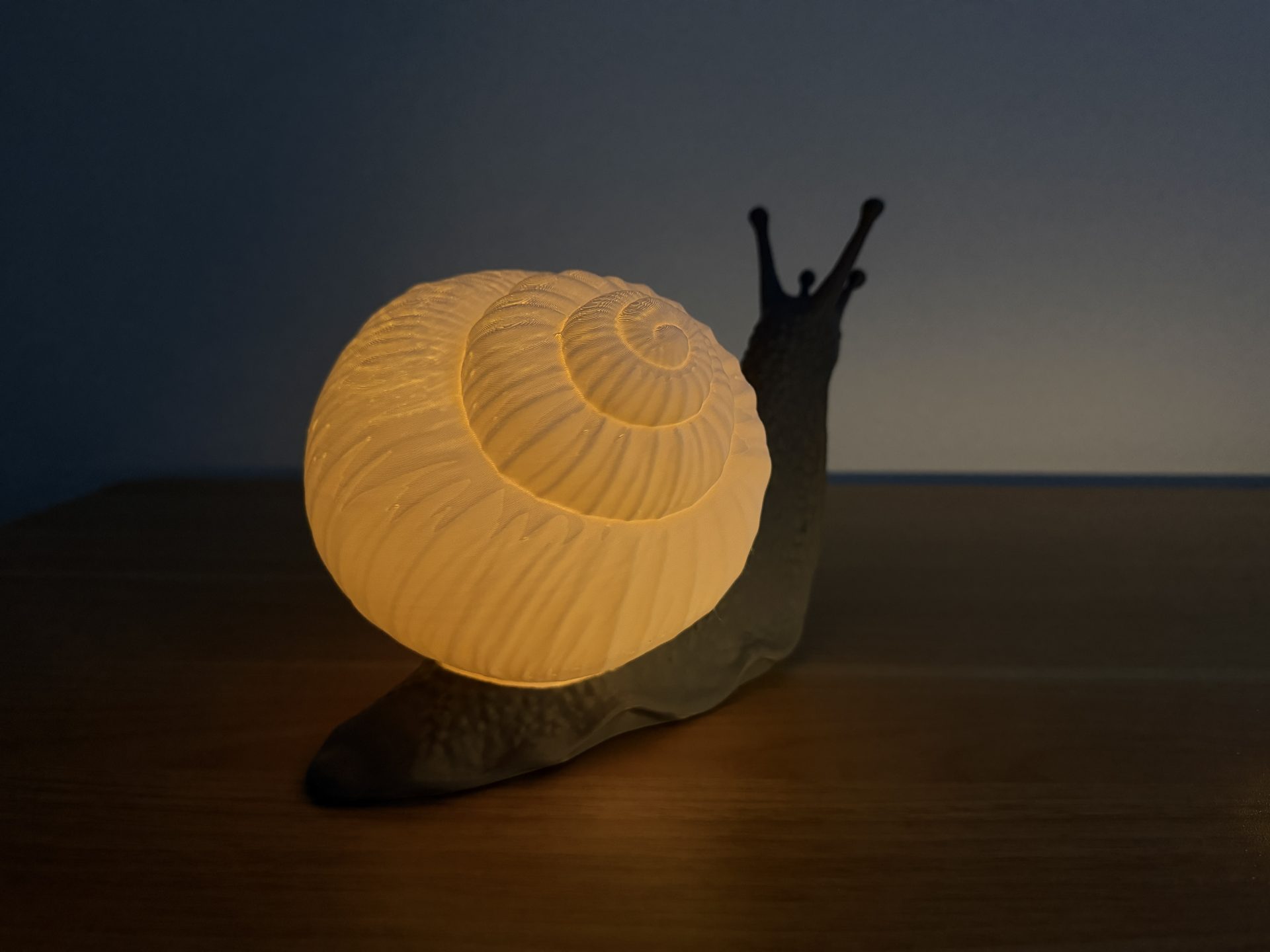 Modular Snail Shell Lamp – 3D Printed Ambient Light