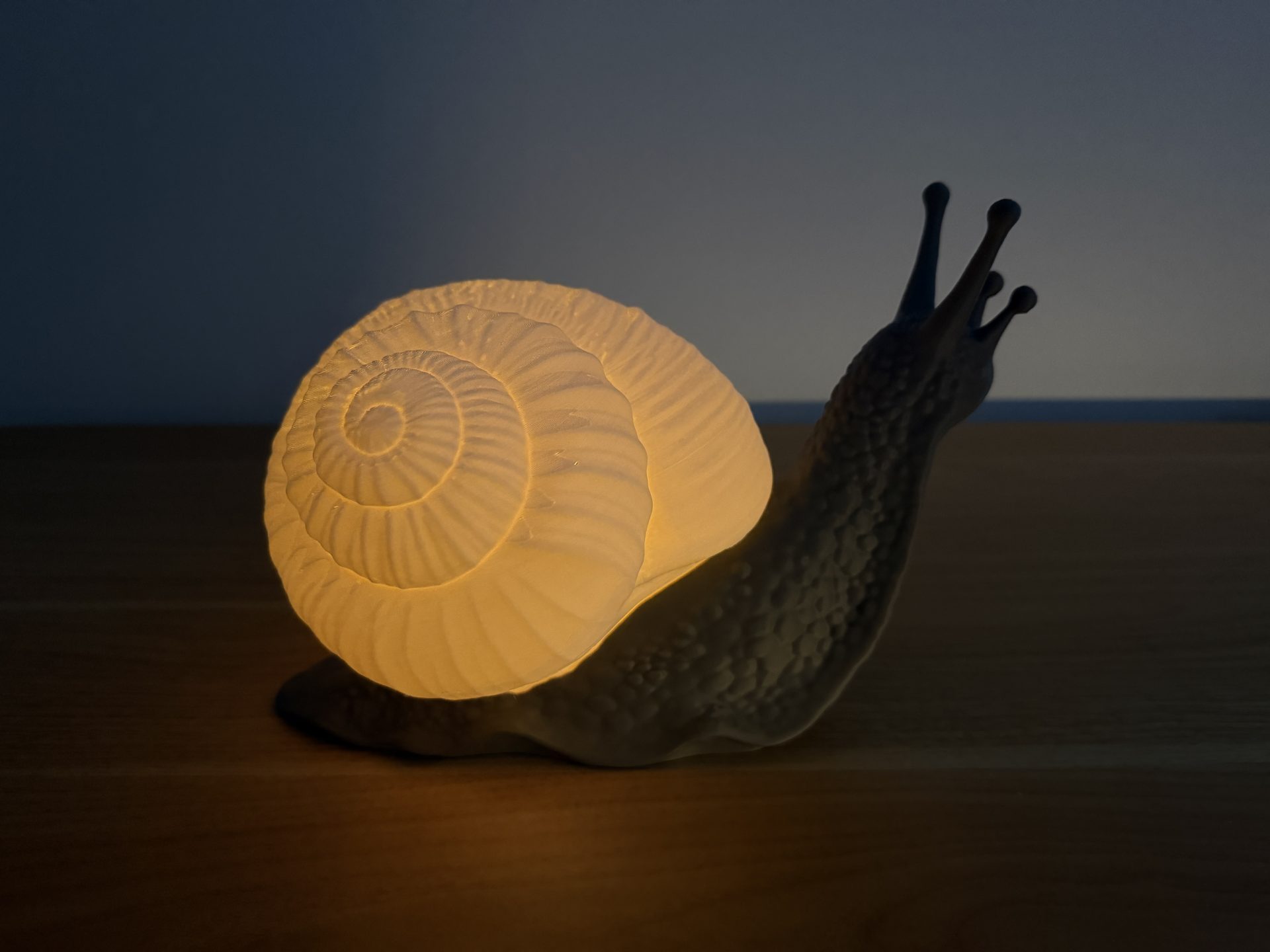 Modular Snail Shell Lamp – 3D Printed Ambient Light