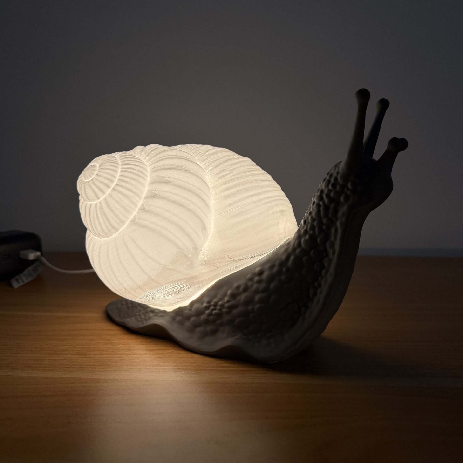 Modular Snail Shell Lamp – 3D Printed Ambient Light