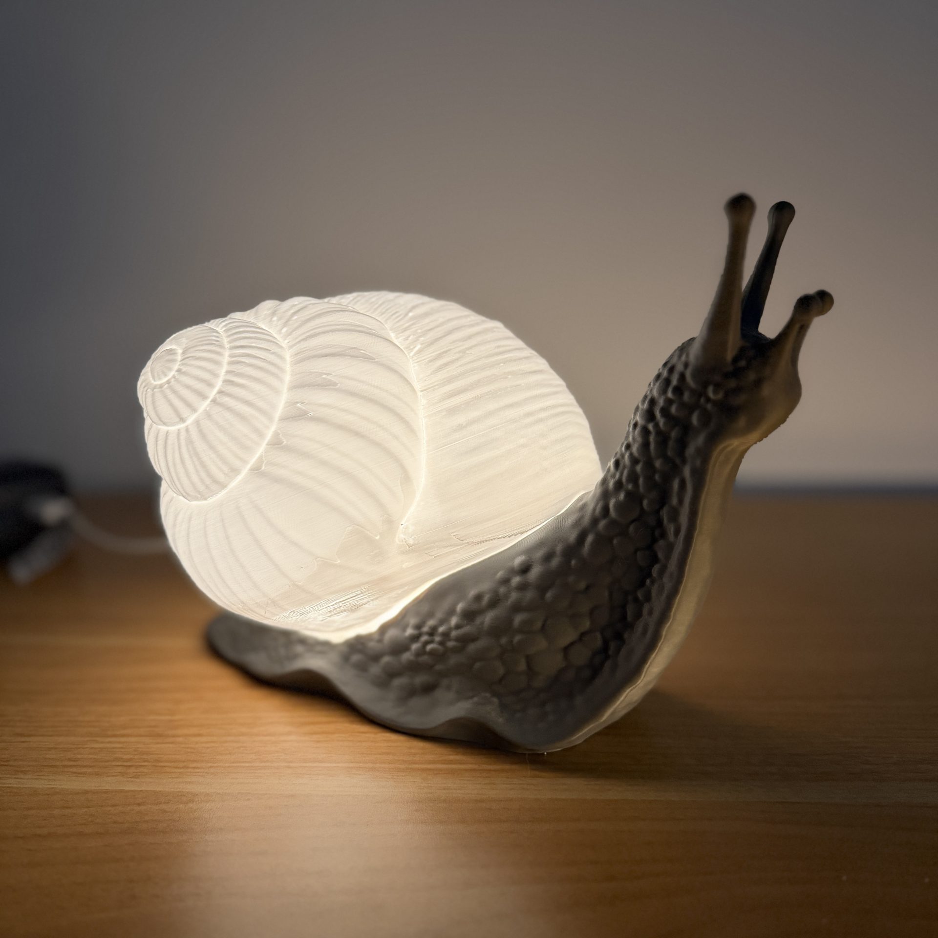 Modular Snail Shell Lamp – 3D Printed Ambient Light
