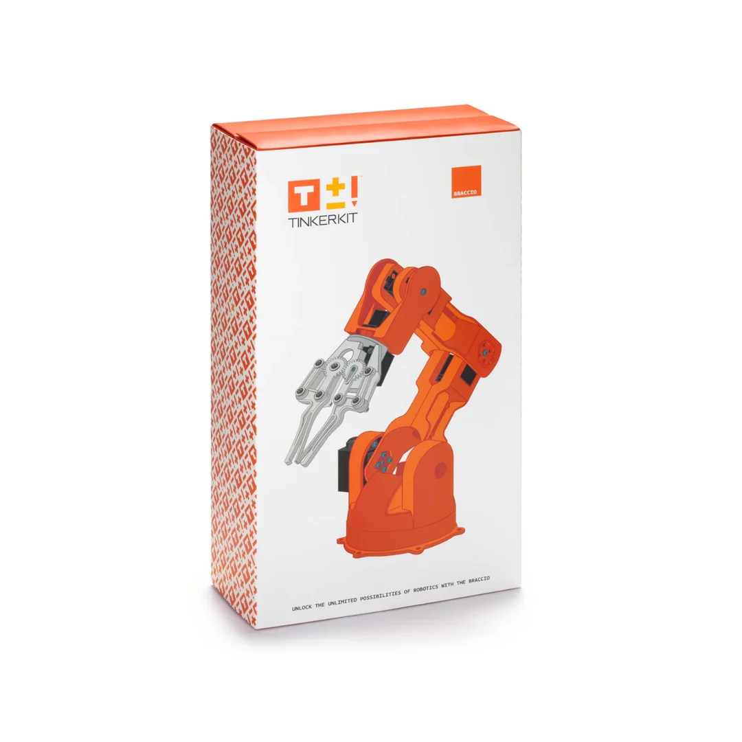 Arduino TinkerKit Braccio Robotic Arm Kit with Adjustable Configurations for DIY Projects & Robotics Learning