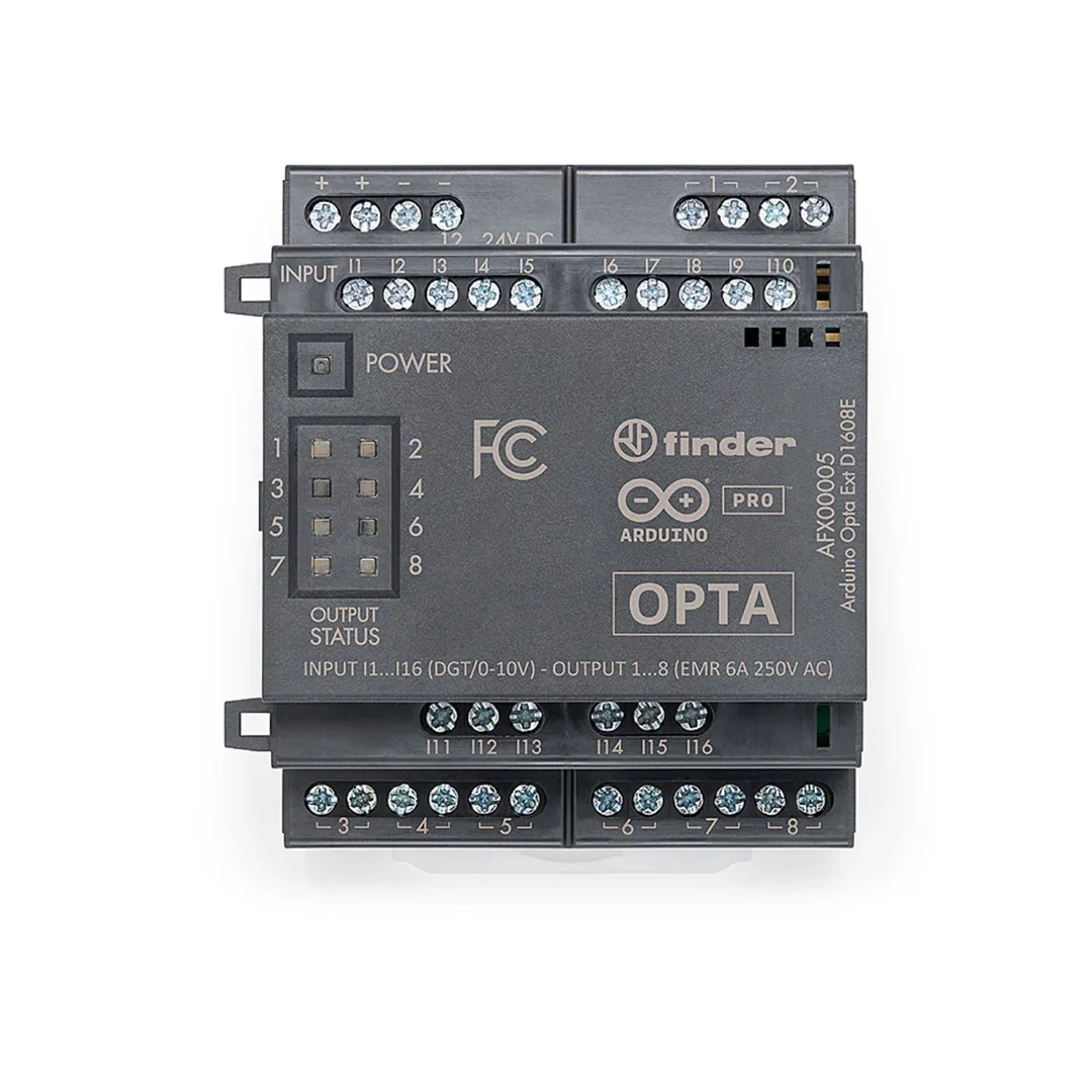 Official Arduino Pro Opta Ext D1608E Expansion Board - AFX00005