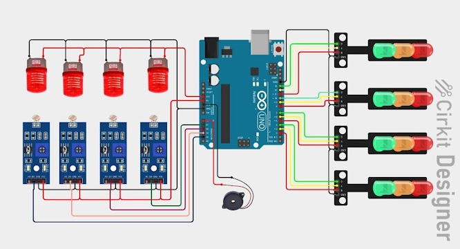 Smart Traffic Light System Components