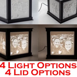 Custom 4-Sided Lithophane Lamp — 3D Photo Box