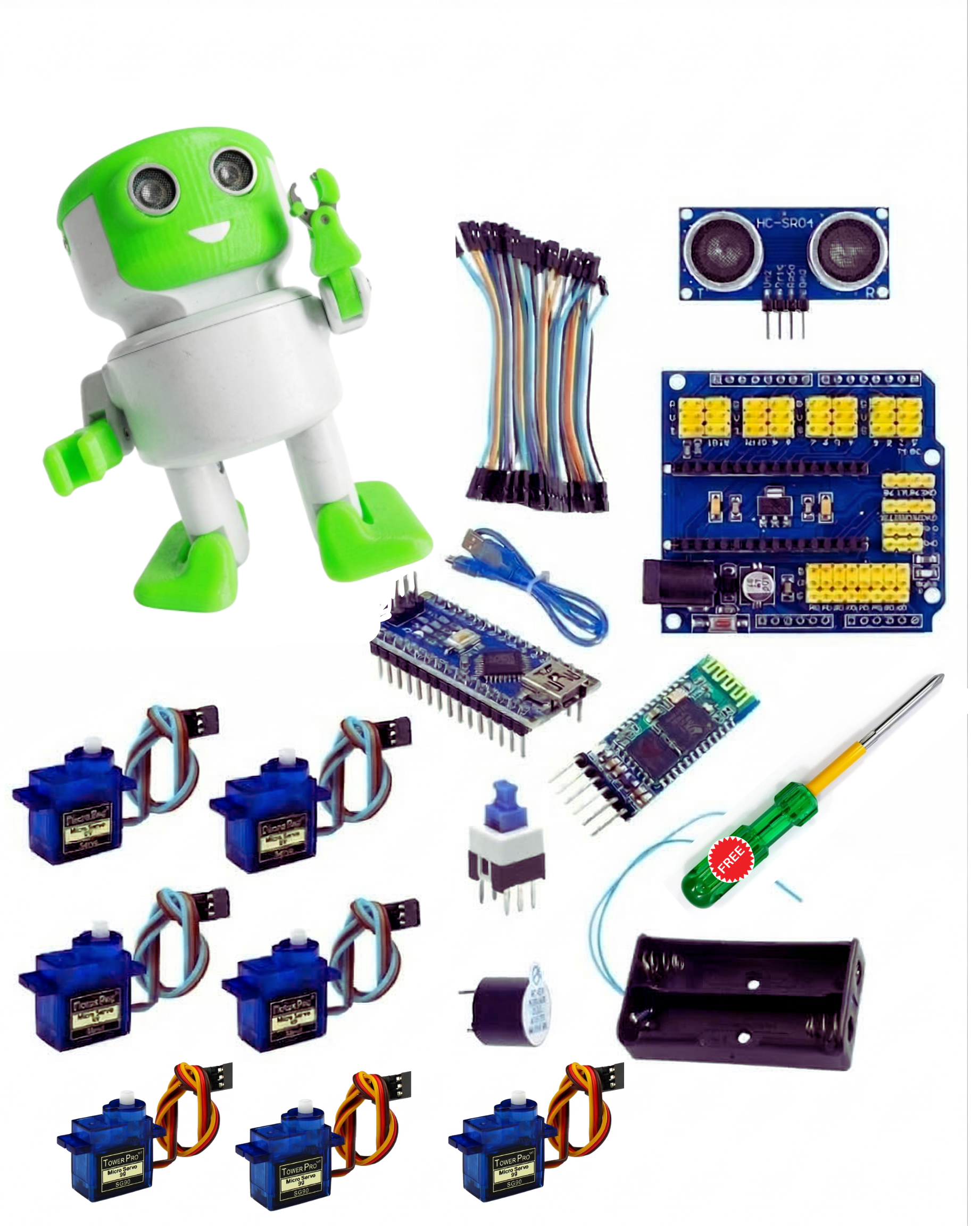 Lee Otto Humanoid Robot Kit — 7 Servos & Bluetooth